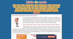 Desktop Screenshot of listedemots.com