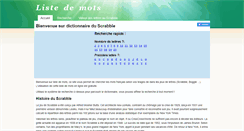 Desktop Screenshot of listedemots.fr